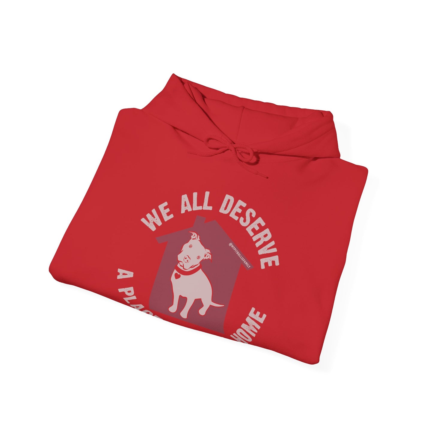 We All Deserve A Place to Call Home Unisex Heavy Blend™ Hooded Sweatshirt