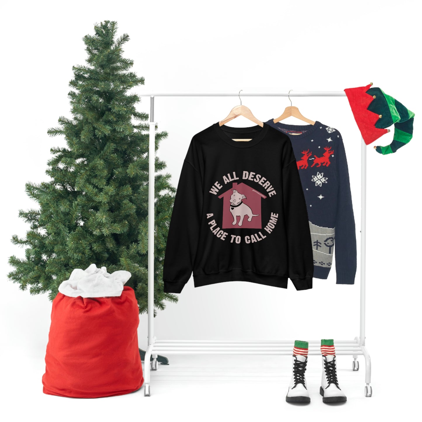 We All Deserve a Place to Call Home Unisex Heavy Blend™ Crewneck Sweatshirt