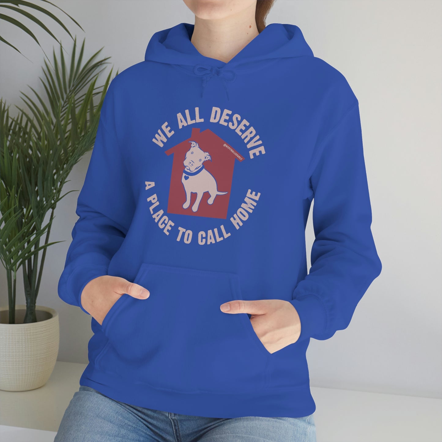 We All Deserve a Place to Call Home Unisex Heavy Blend™ Hooded Sweatshirt