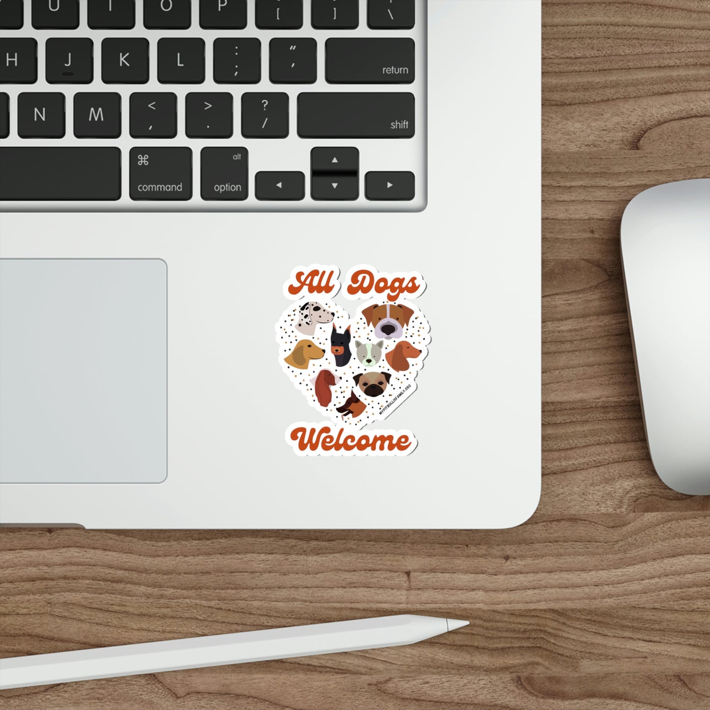 All Dogs Welcome Die-Cut Stickers