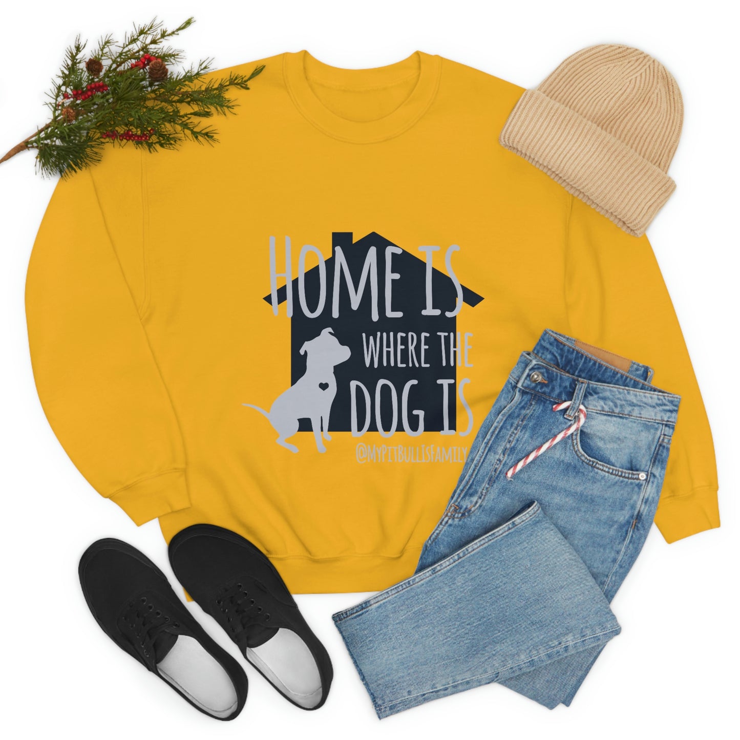 Home is Where the Dog is Unisex Heavy Blend™ Crewneck Sweatshirt