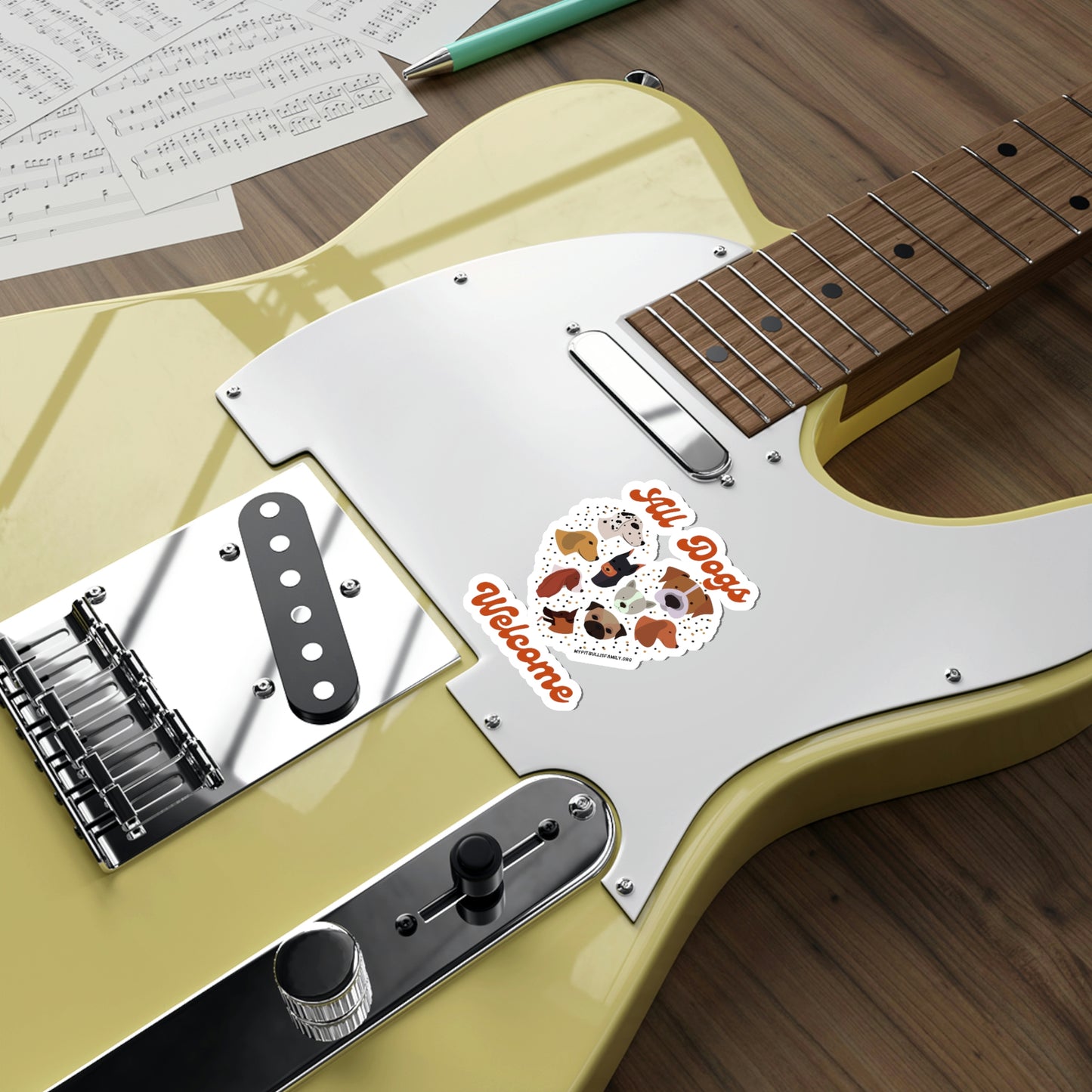 All Dogs Welcome Die-Cut Stickers