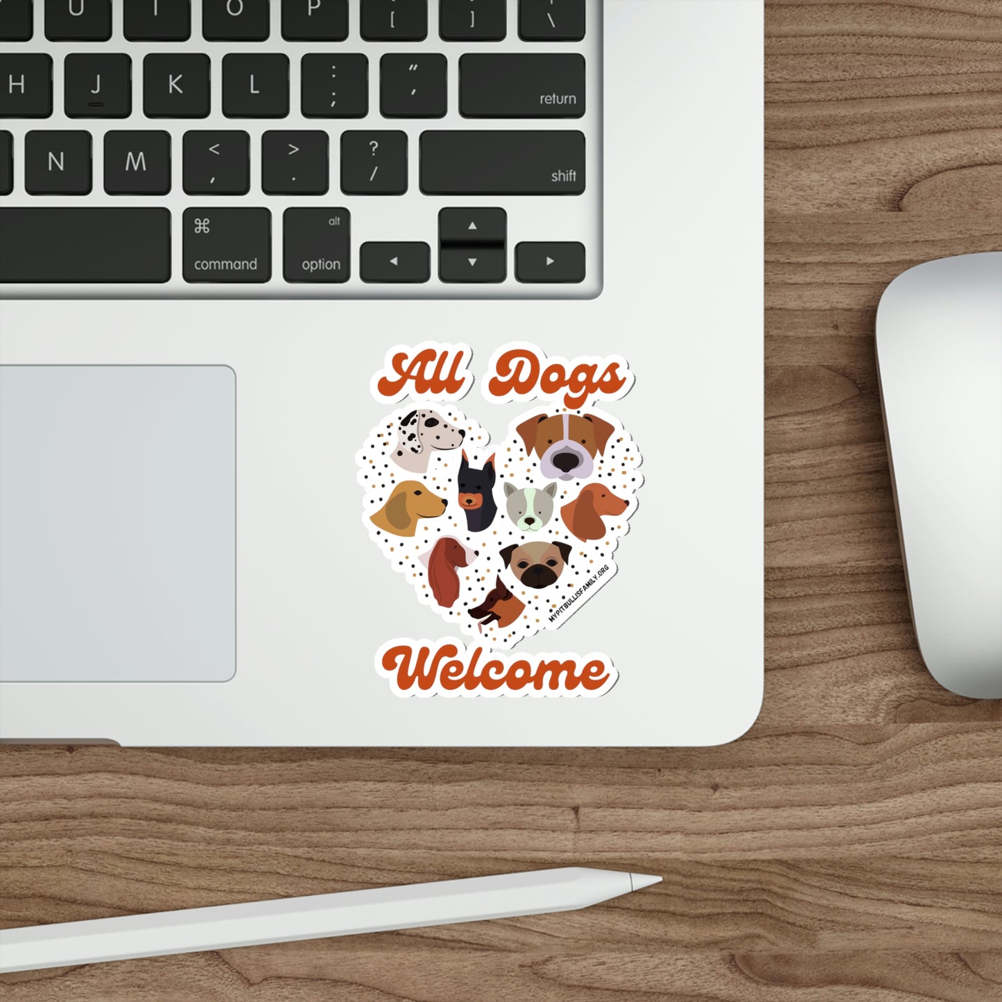 All Dogs Welcome Die-Cut Stickers