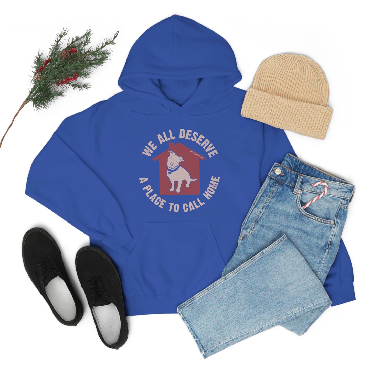 We All Deserve a Place to Call Home Unisex Heavy Blend™ Hooded Sweatshirt