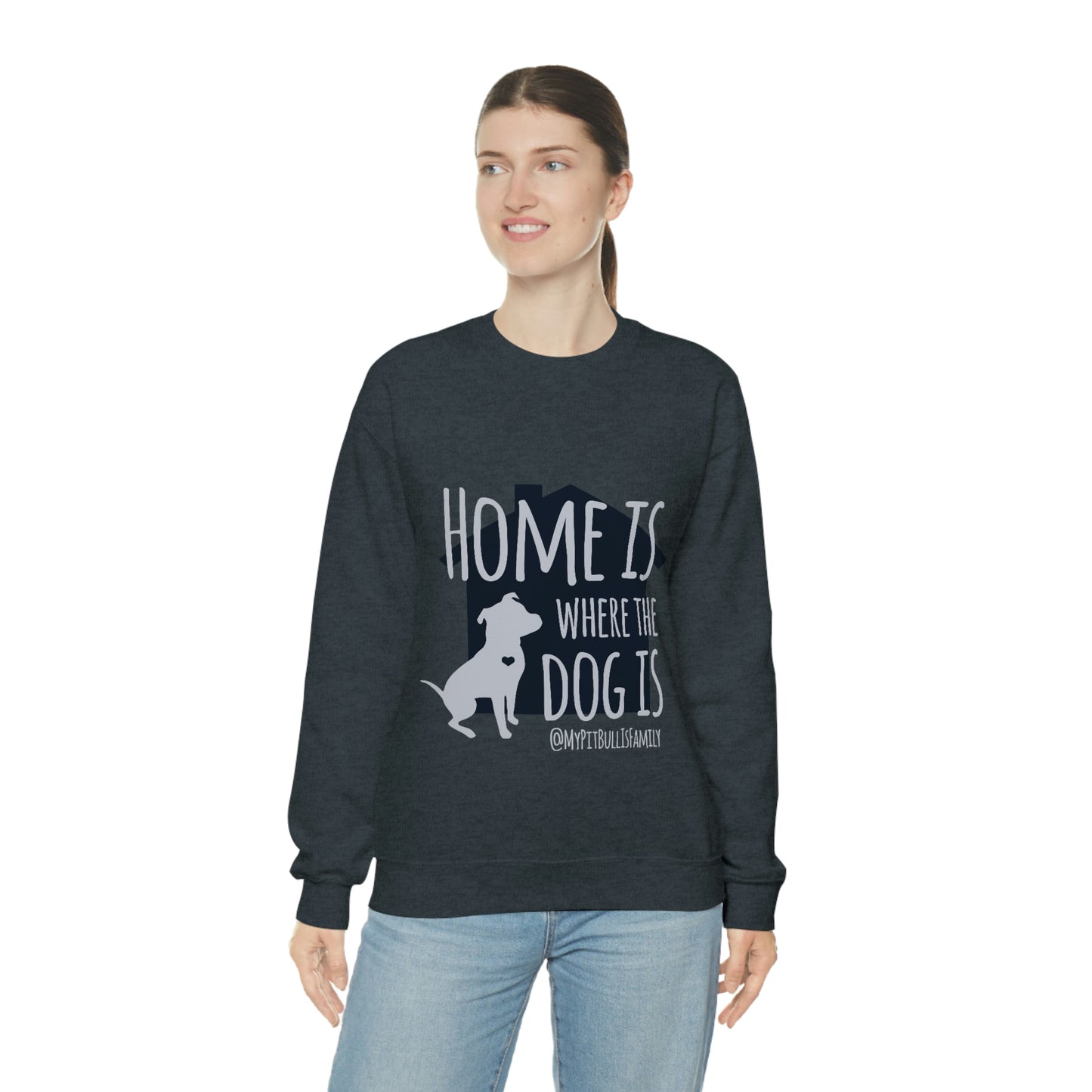 Home is Where the Dog is Unisex Heavy Blend™ Crewneck Sweatshirt