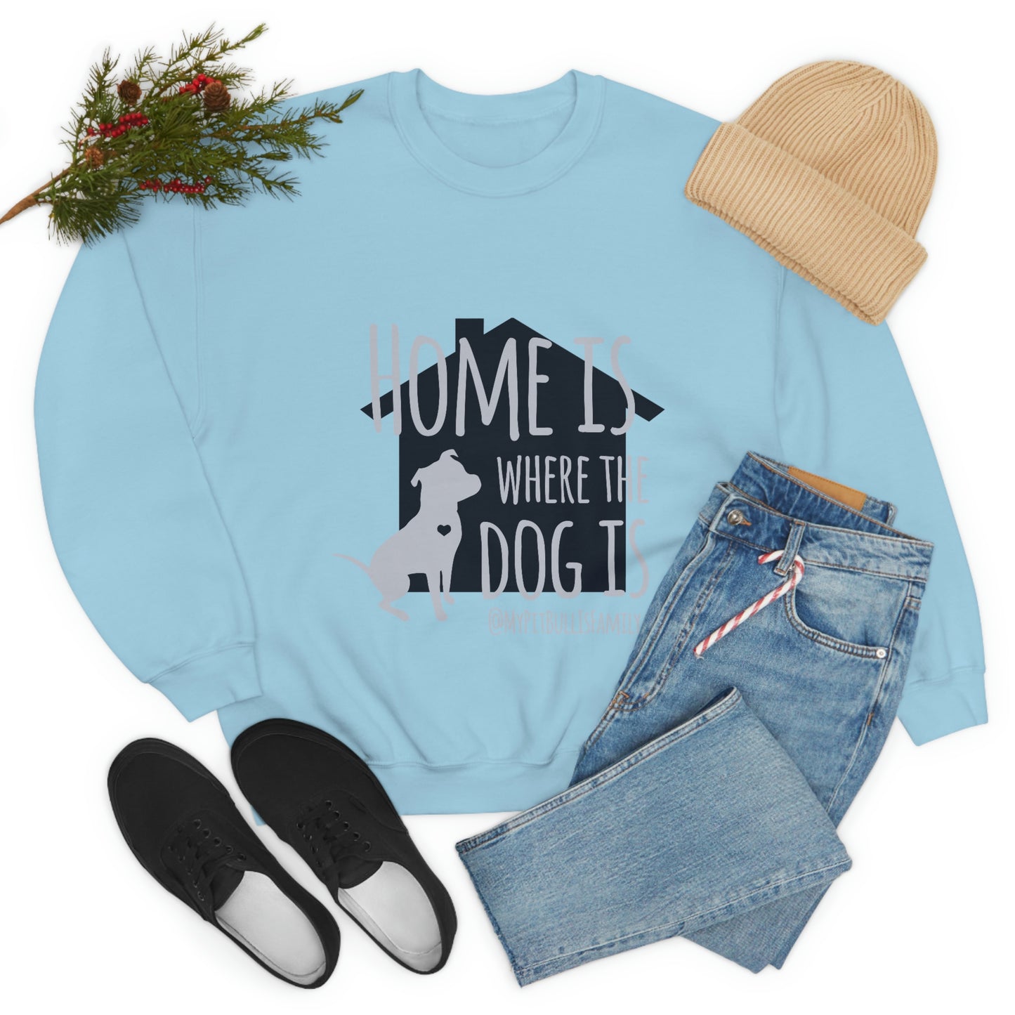 Home is Where the Dog is Unisex Heavy Blend™ Crewneck Sweatshirt