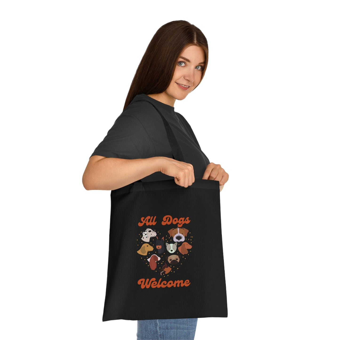 All Dogs Welcome Cotton Tote