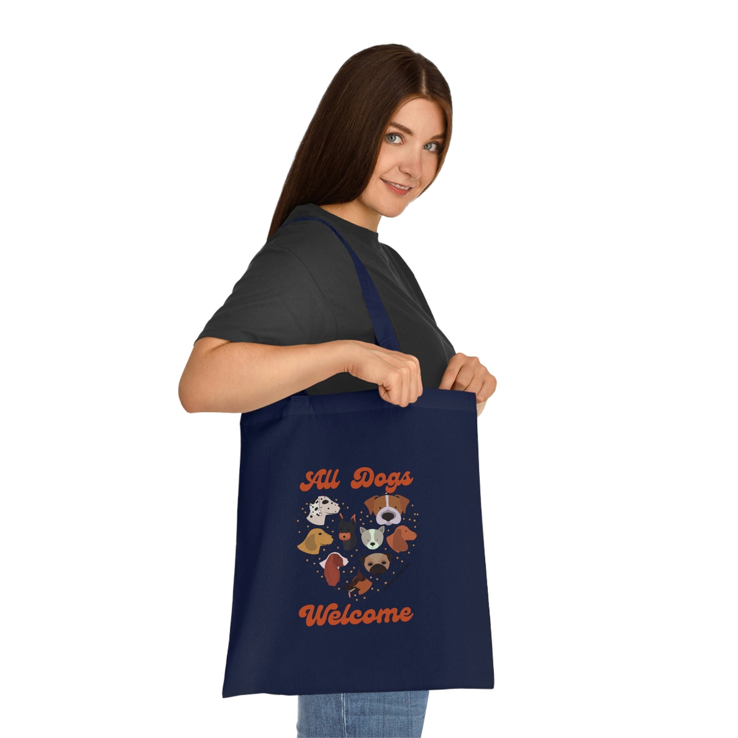 All Dogs Welcome Cotton Tote