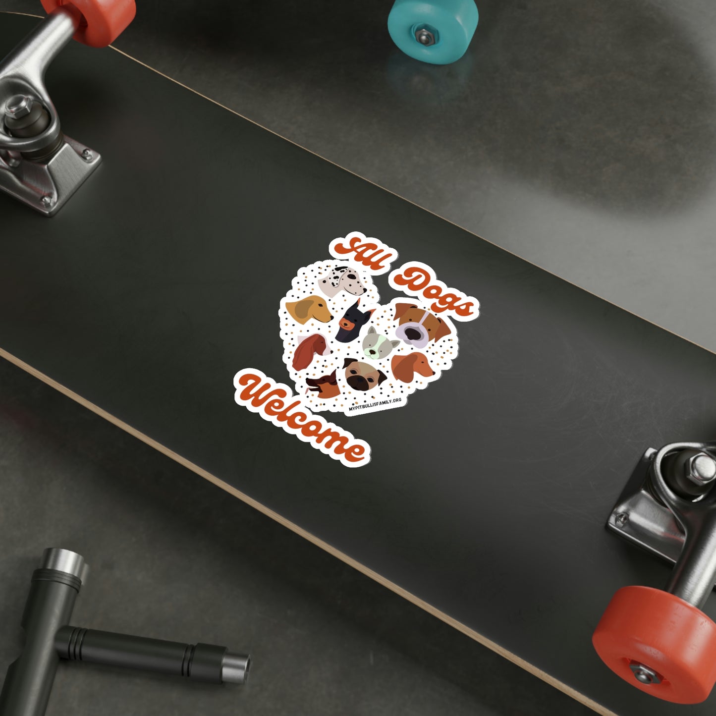 All Dogs Welcome Die-Cut Stickers