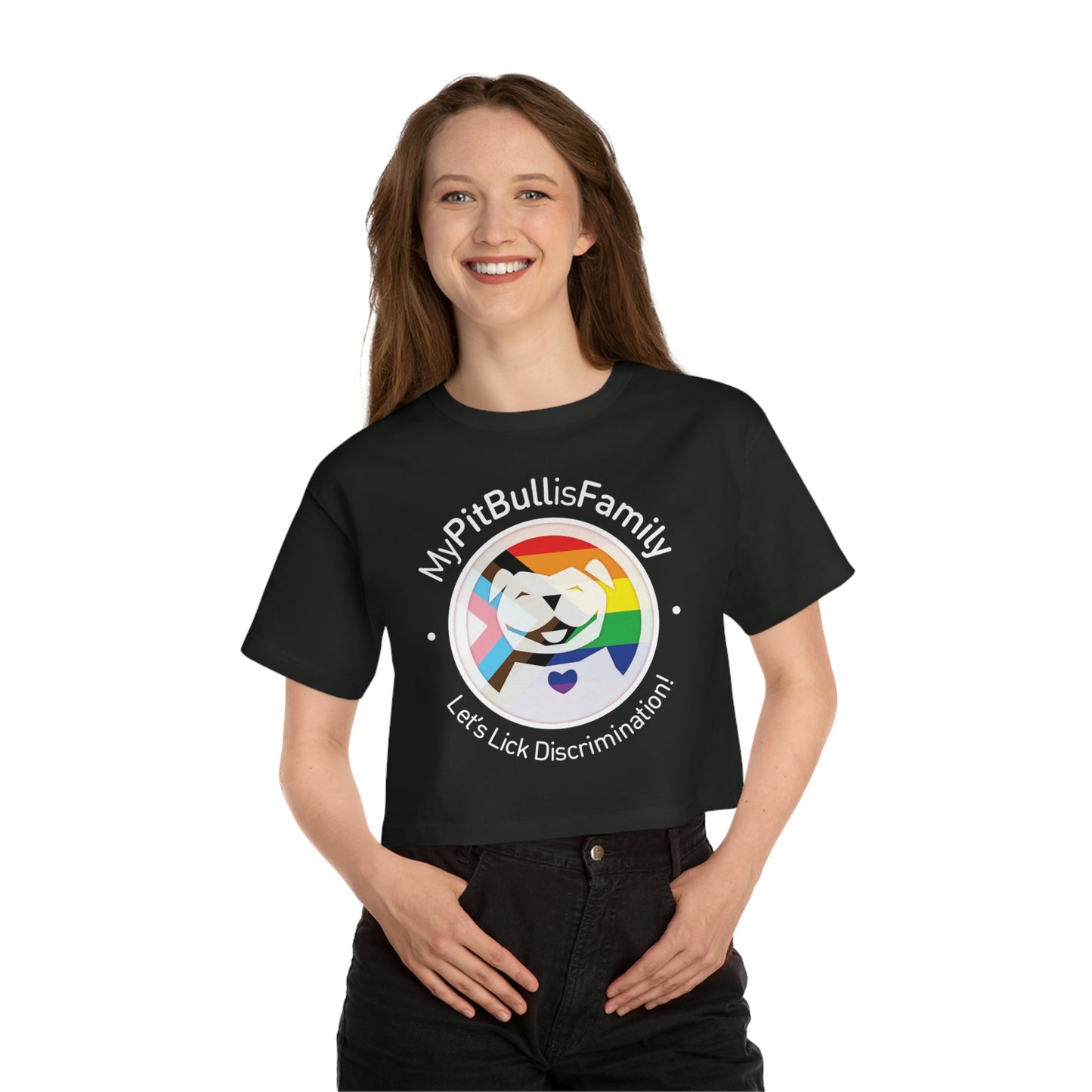 Pride Champion Women's Heritage Cropped T-Shirt