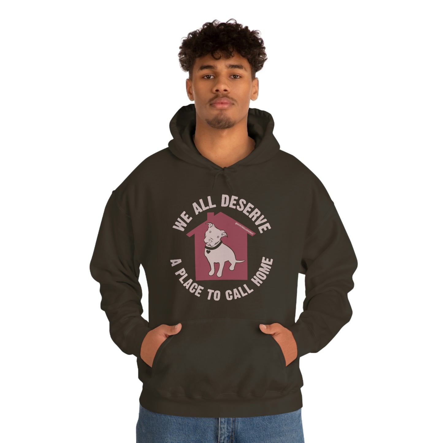 We All Deserve a Place to Call Home Unisex Heavy Blend™ Hooded Sweatshirt