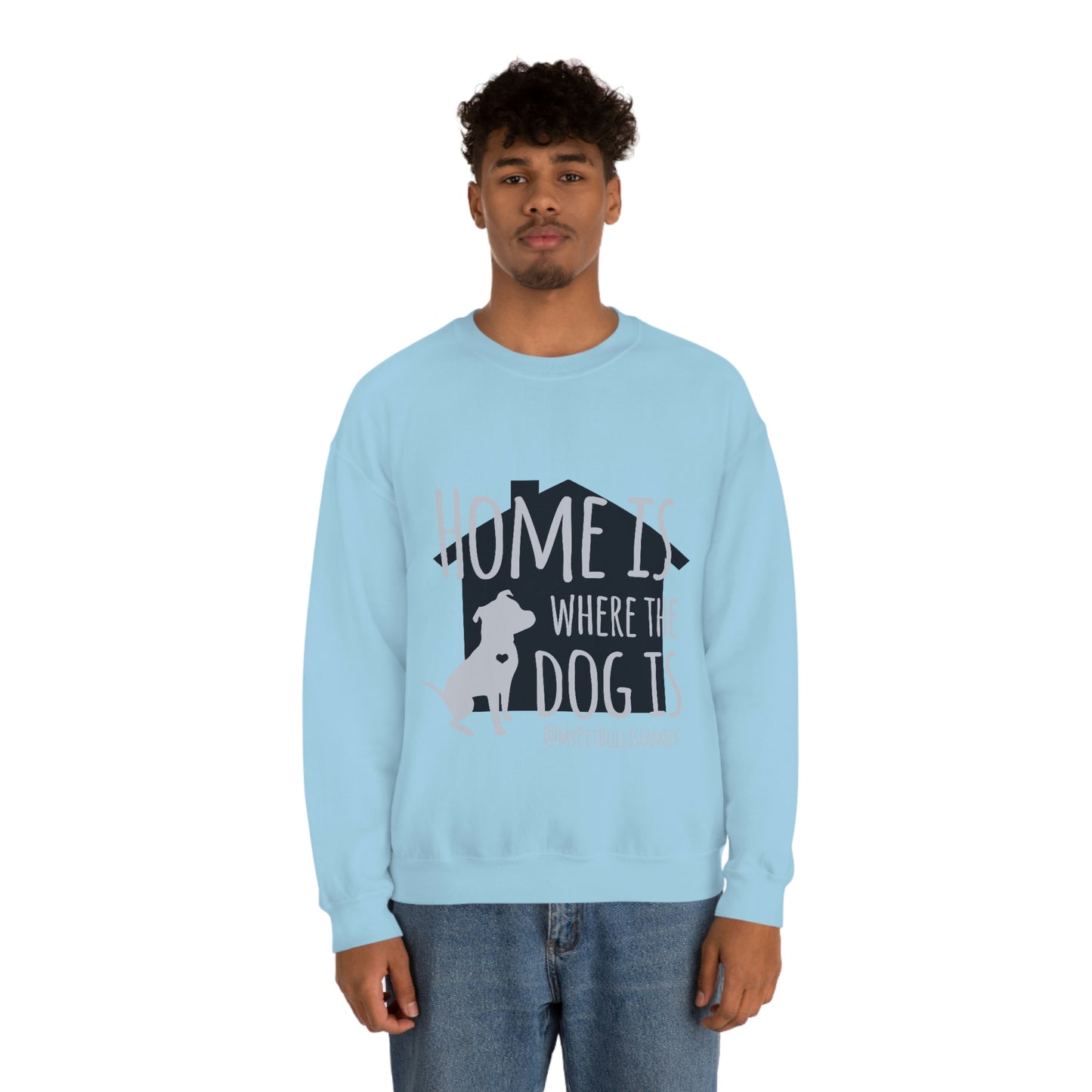 Home is Where the Dog is Unisex Heavy Blend™ Crewneck Sweatshirt