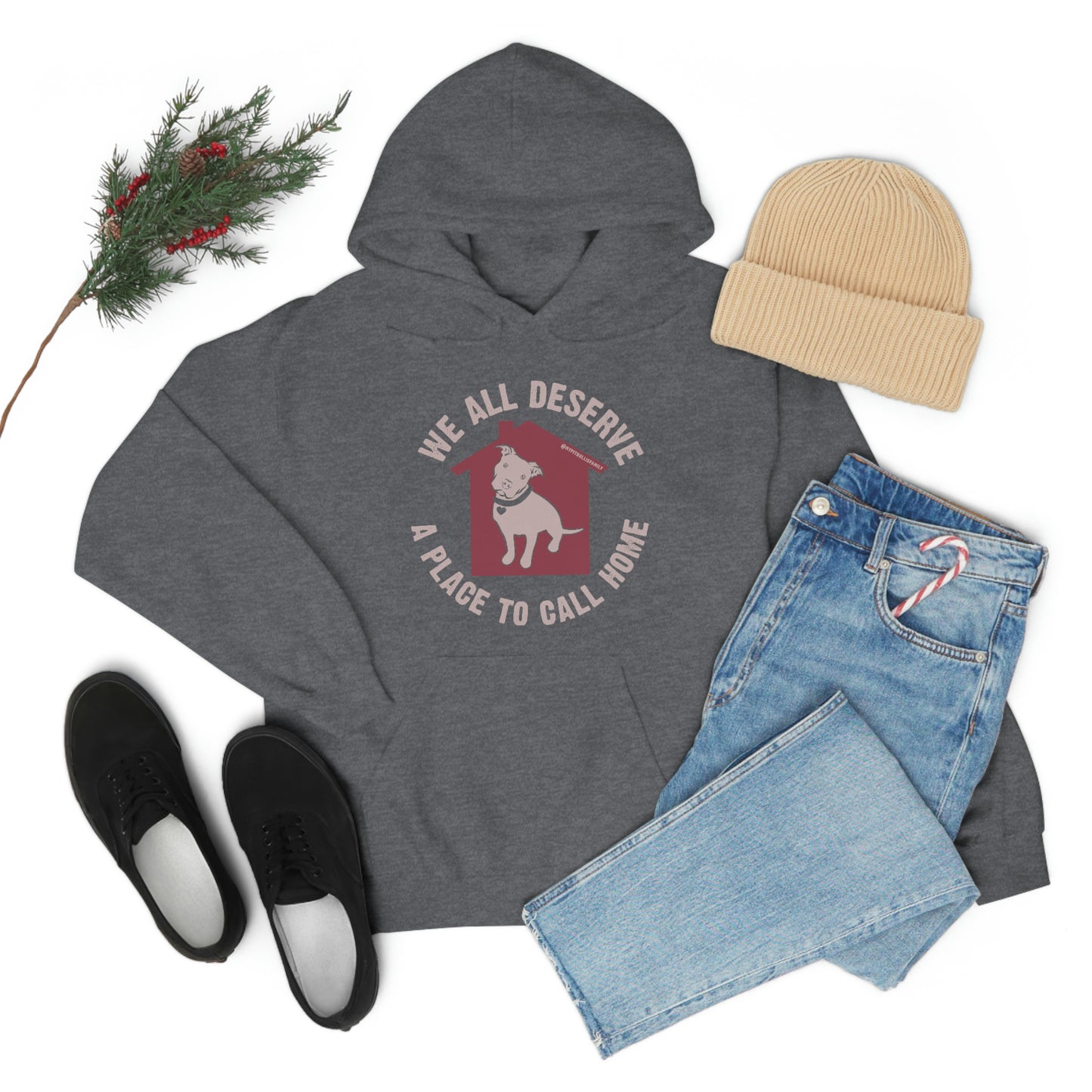 We All Deserve a Place to Call Home Unisex Heavy Blend™ Hooded Sweatshirt