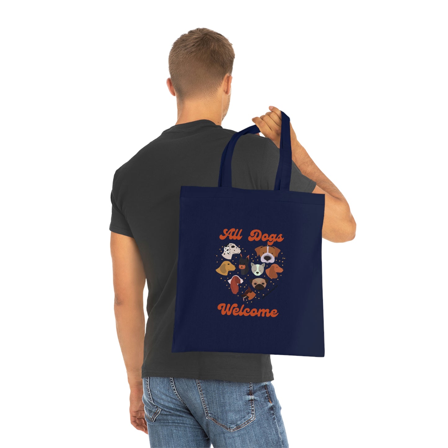 All Dogs Welcome Cotton Tote
