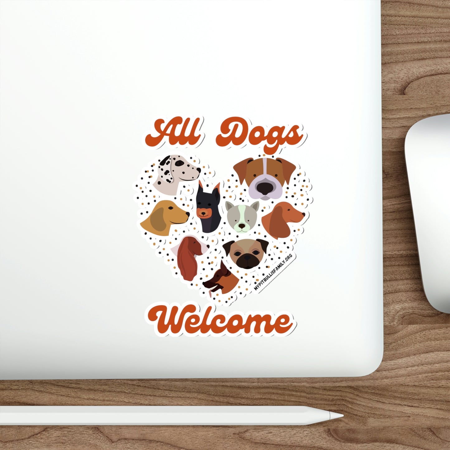 All Dogs Welcome Die-Cut Stickers