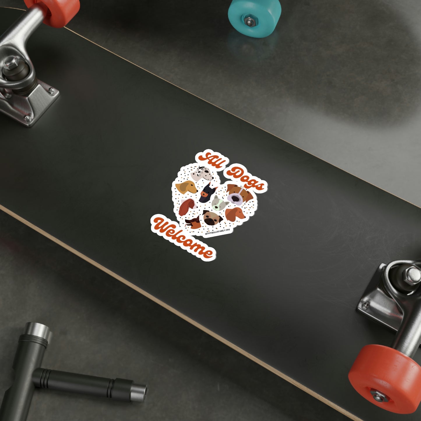 All Dogs Welcome Die-Cut Stickers