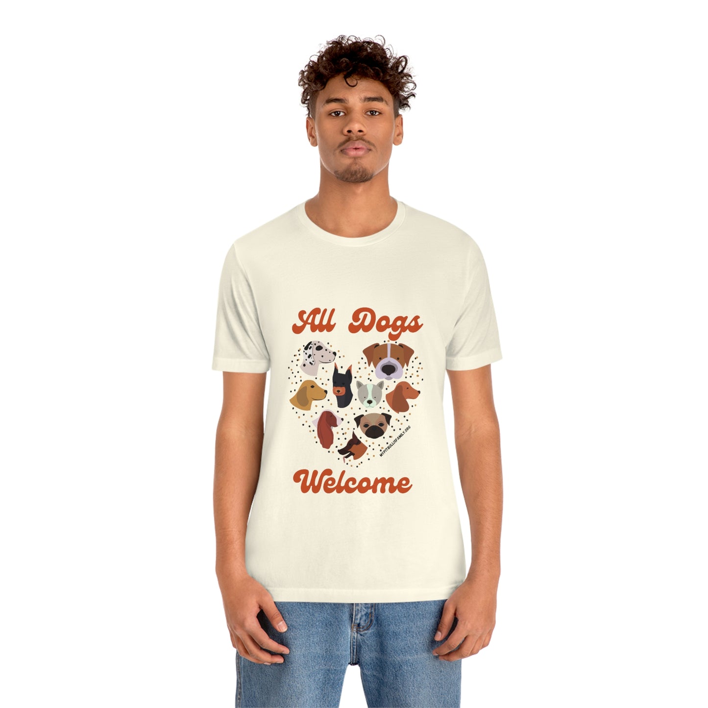 All Dogs Welcome Unisex Jersey Short Sleeve Tee