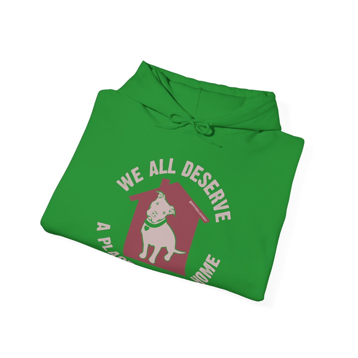 We All Deserve A Place to Call Home Unisex Heavy Blend™ Hooded Sweatshirt