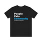 People Pets Community Unisex Jersey Short Sleeve Tee