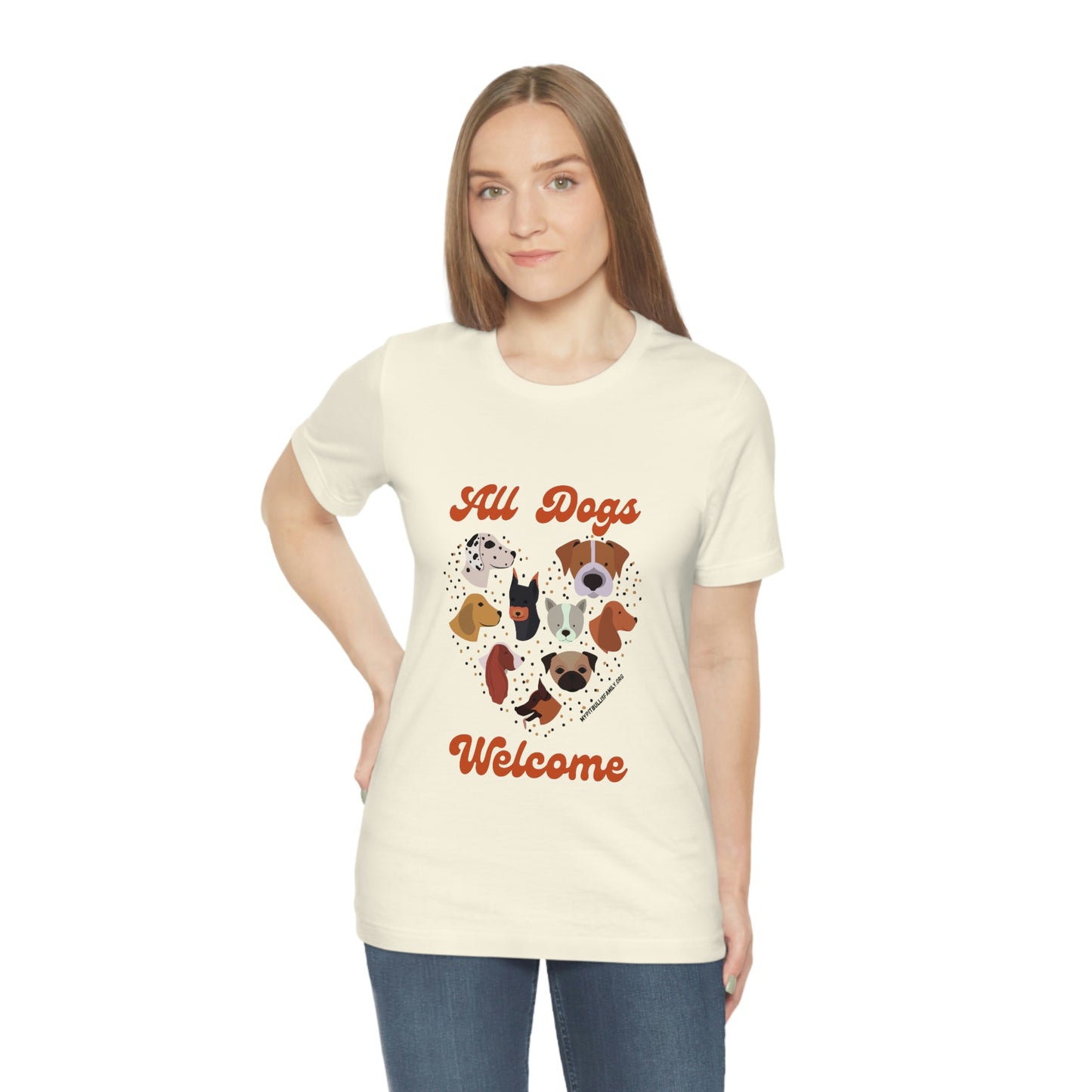 All Dogs Welcome Unisex Jersey Short Sleeve Tee