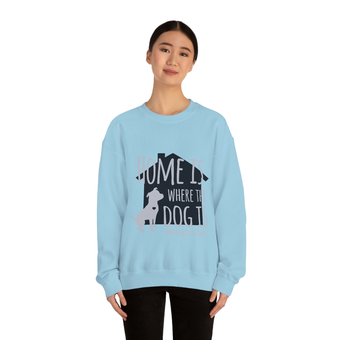 Home is Where the Dog is Unisex Heavy Blend™ Crewneck Sweatshirt