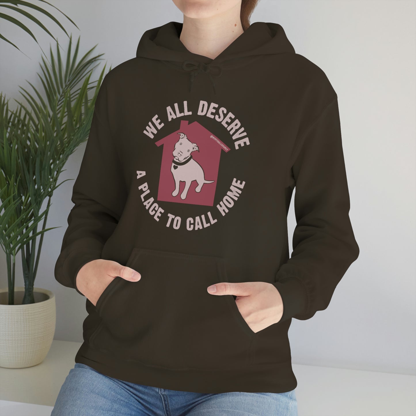 We All Deserve a Place to Call Home Unisex Heavy Blend™ Hooded Sweatshirt