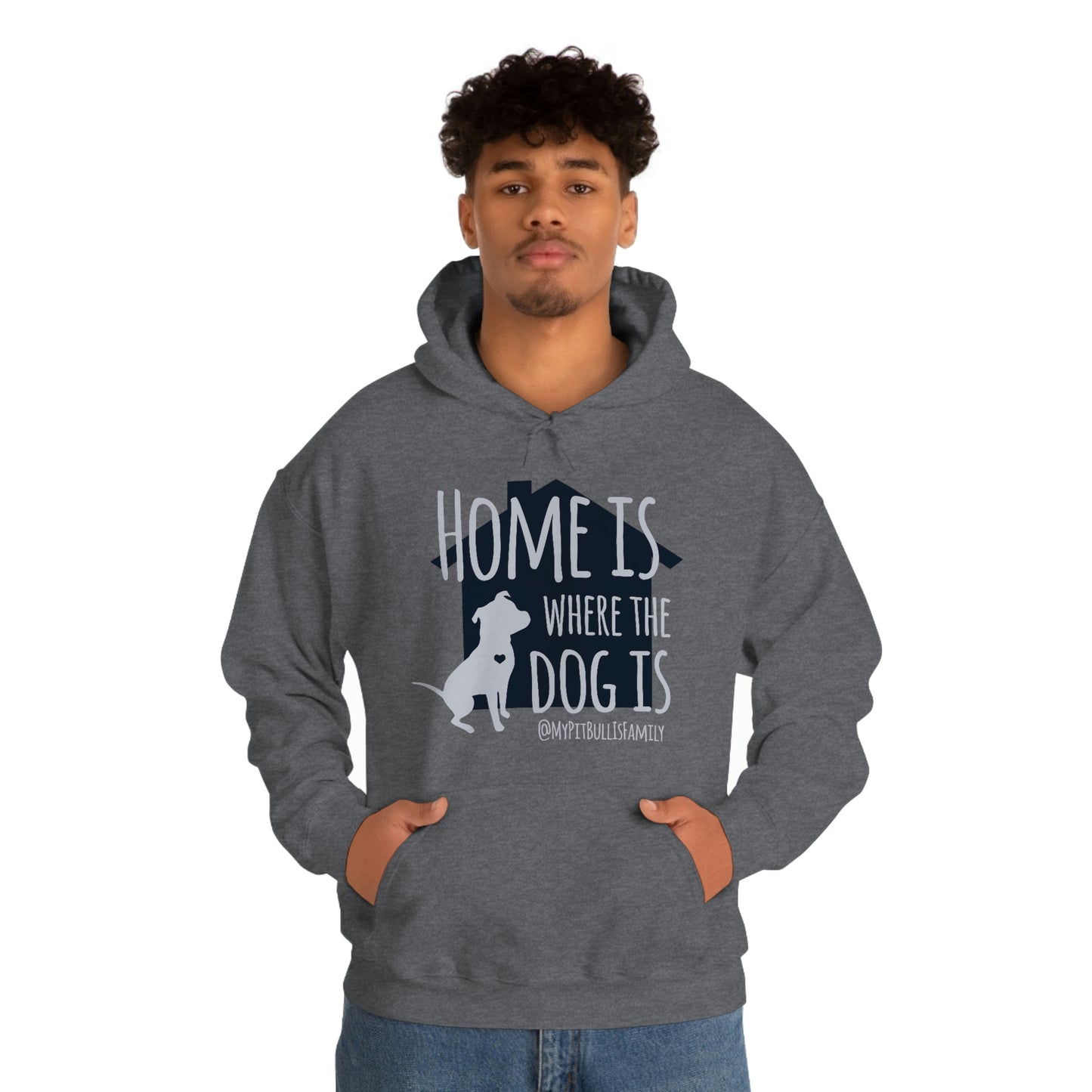 Home is Where the Dog is Unisex Heavy Blend™ Hooded Sweatshirt