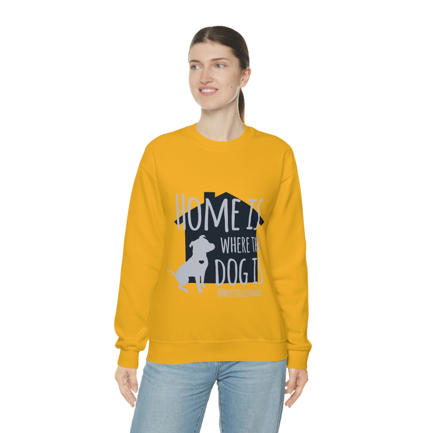 Home is Where the Dog is Unisex Heavy Blend™ Crewneck Sweatshirt