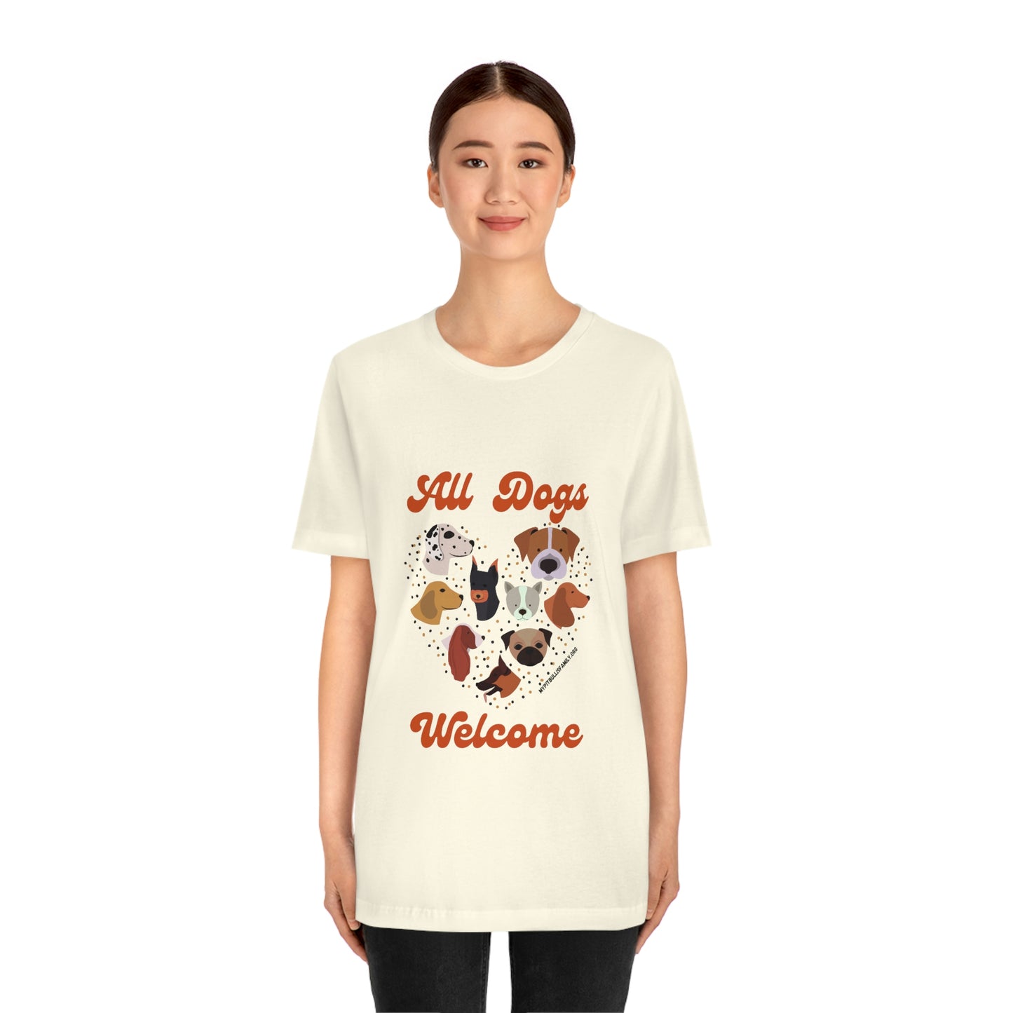 All Dogs Welcome Unisex Jersey Short Sleeve Tee