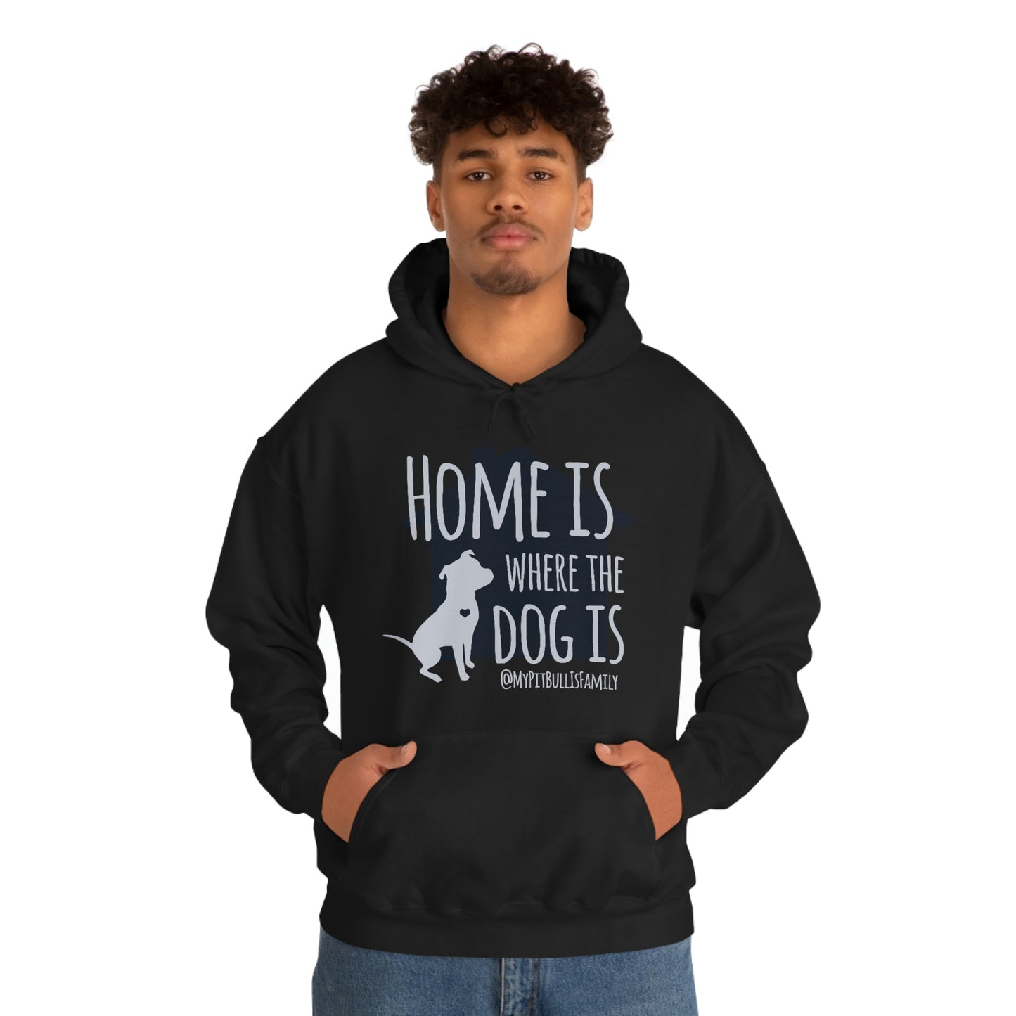 Home is Where the Dog is Unisex Heavy Blend™ Hooded Sweatshirt