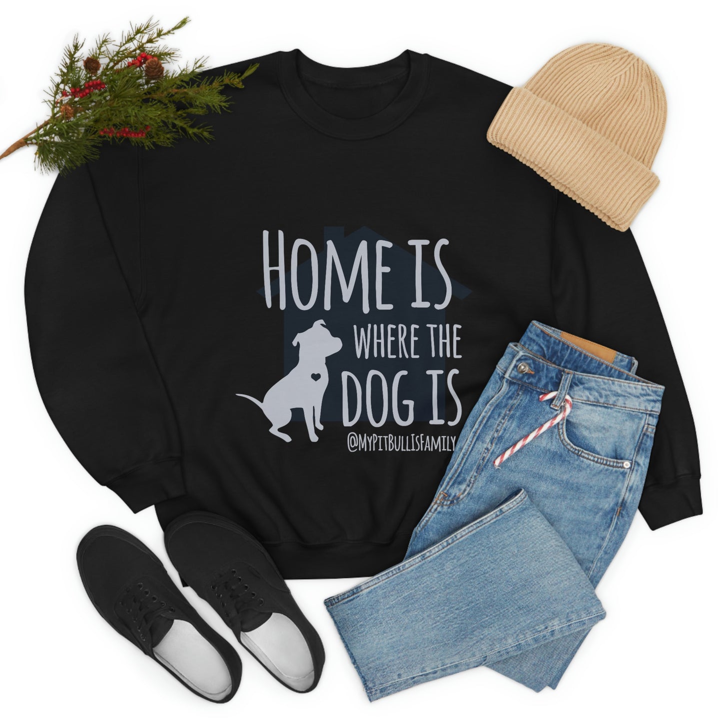 Home is Where the Dog is Unisex Heavy Blend™ Crewneck Sweatshirt