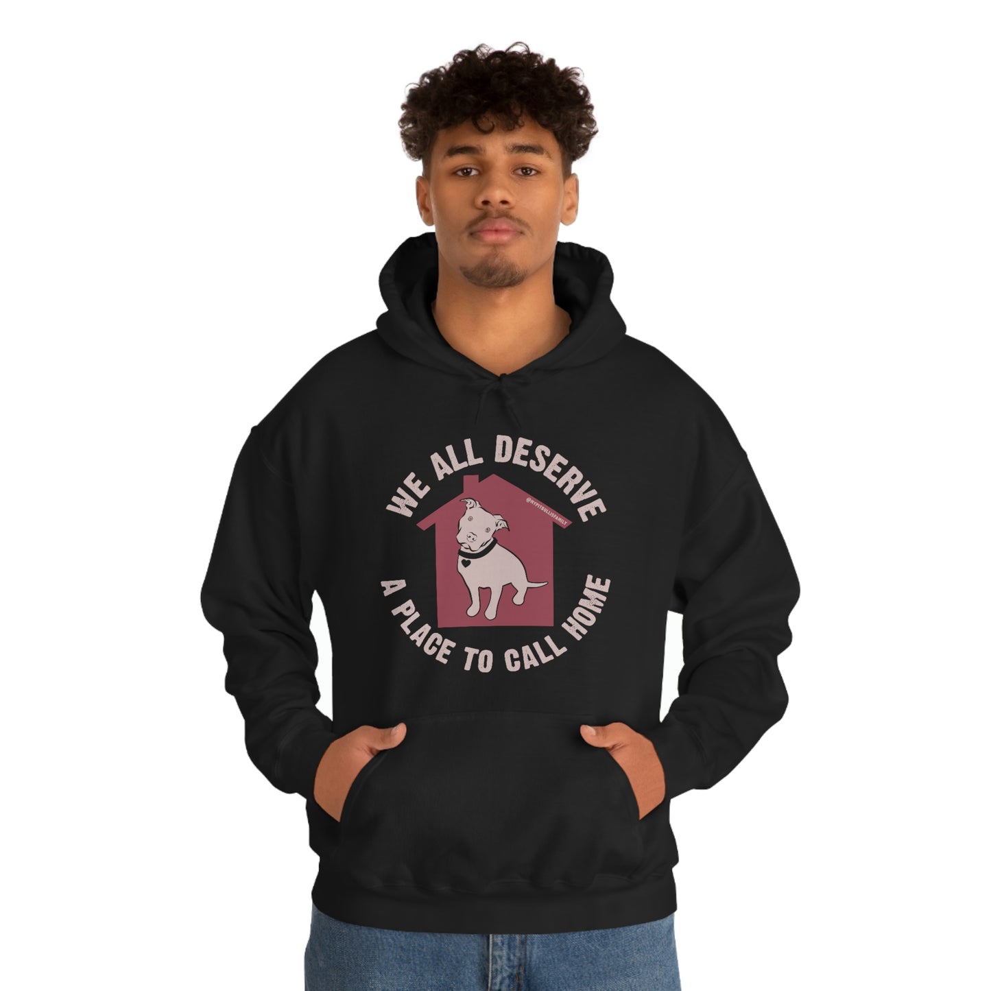 We All Deserve a Place to Call Home Unisex Heavy Blend™ Hooded Sweatshirt