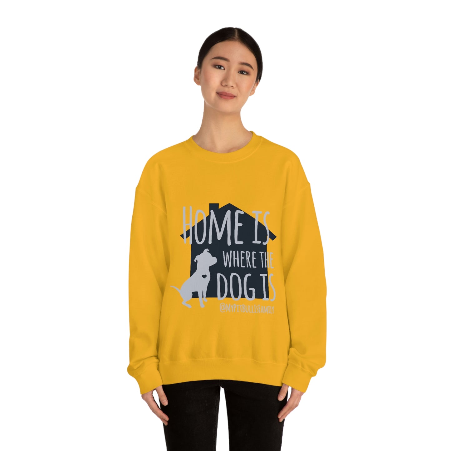 Home is Where the Dog is Unisex Heavy Blend™ Crewneck Sweatshirt