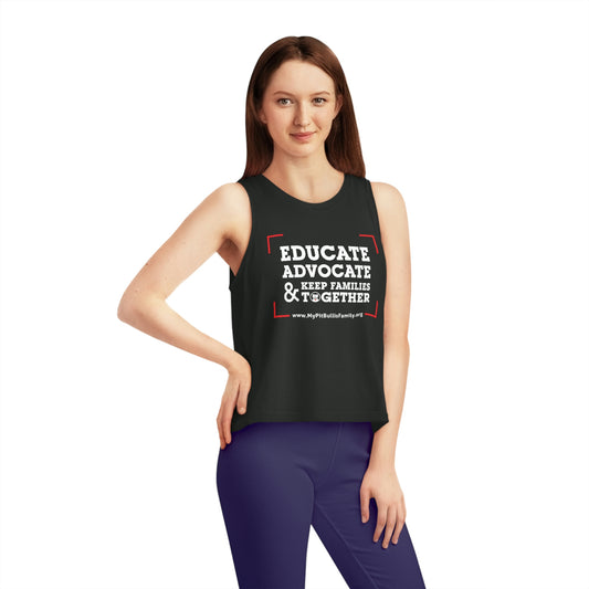 Keep Families Together Women's Dancer Cropped Tank Top