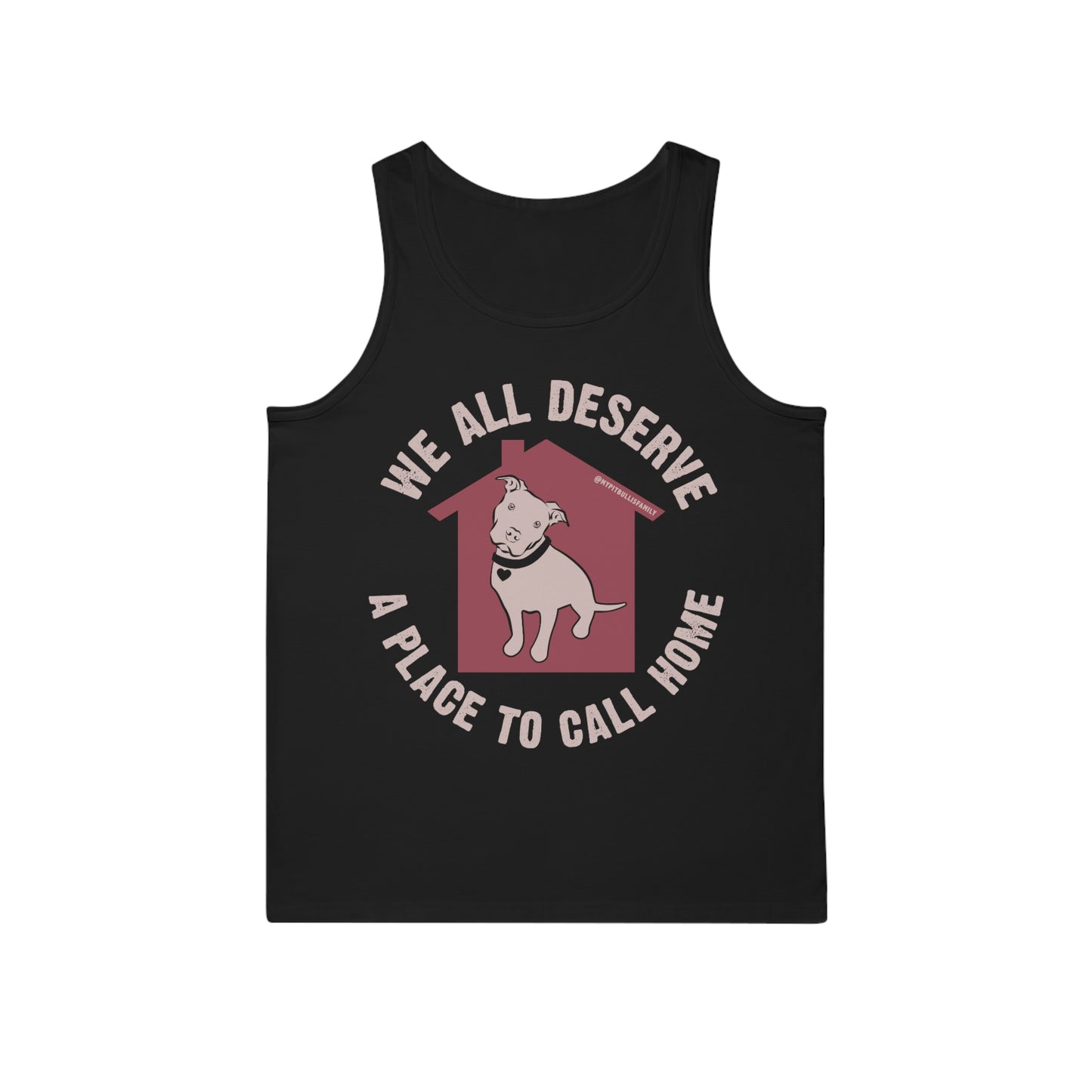 We All Deserve a Place to Call Home Unisex Softstyle™ Tank Top