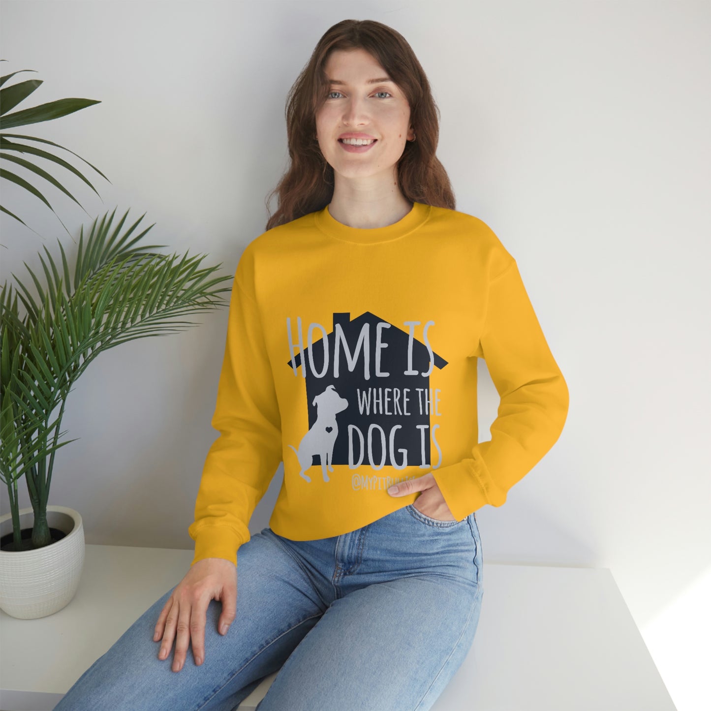 Home is Where the Dog is Unisex Heavy Blend™ Crewneck Sweatshirt