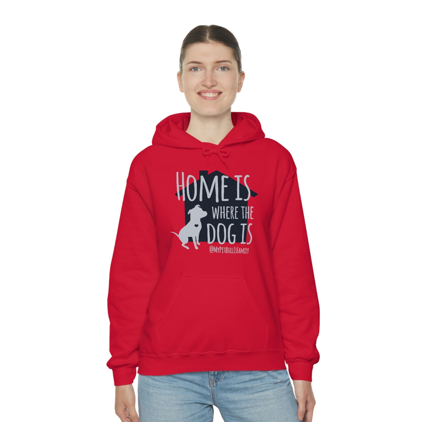 Home is Where the Dog is Unisex Heavy Blend™ Hooded Sweatshirt