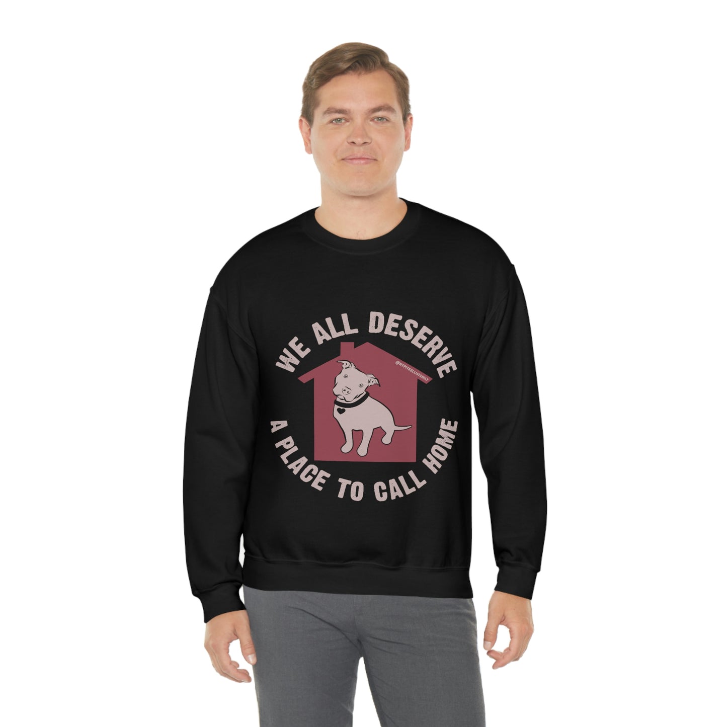 We All Deserve a Place to Call Home Unisex Heavy Blend™ Crewneck Sweatshirt