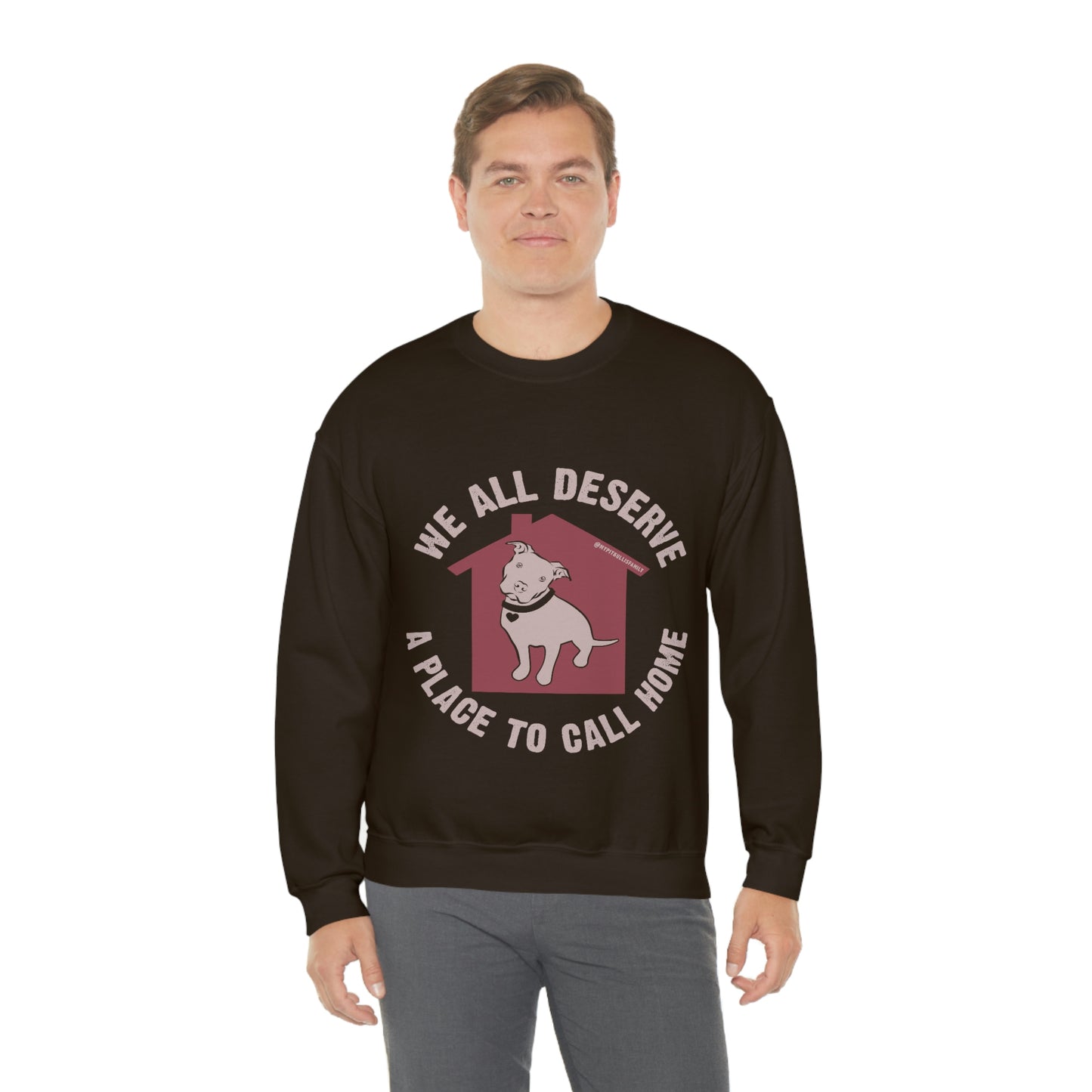 We All Deserve a Place to Call Home Unisex Heavy Blend™ Crewneck Sweatshirt