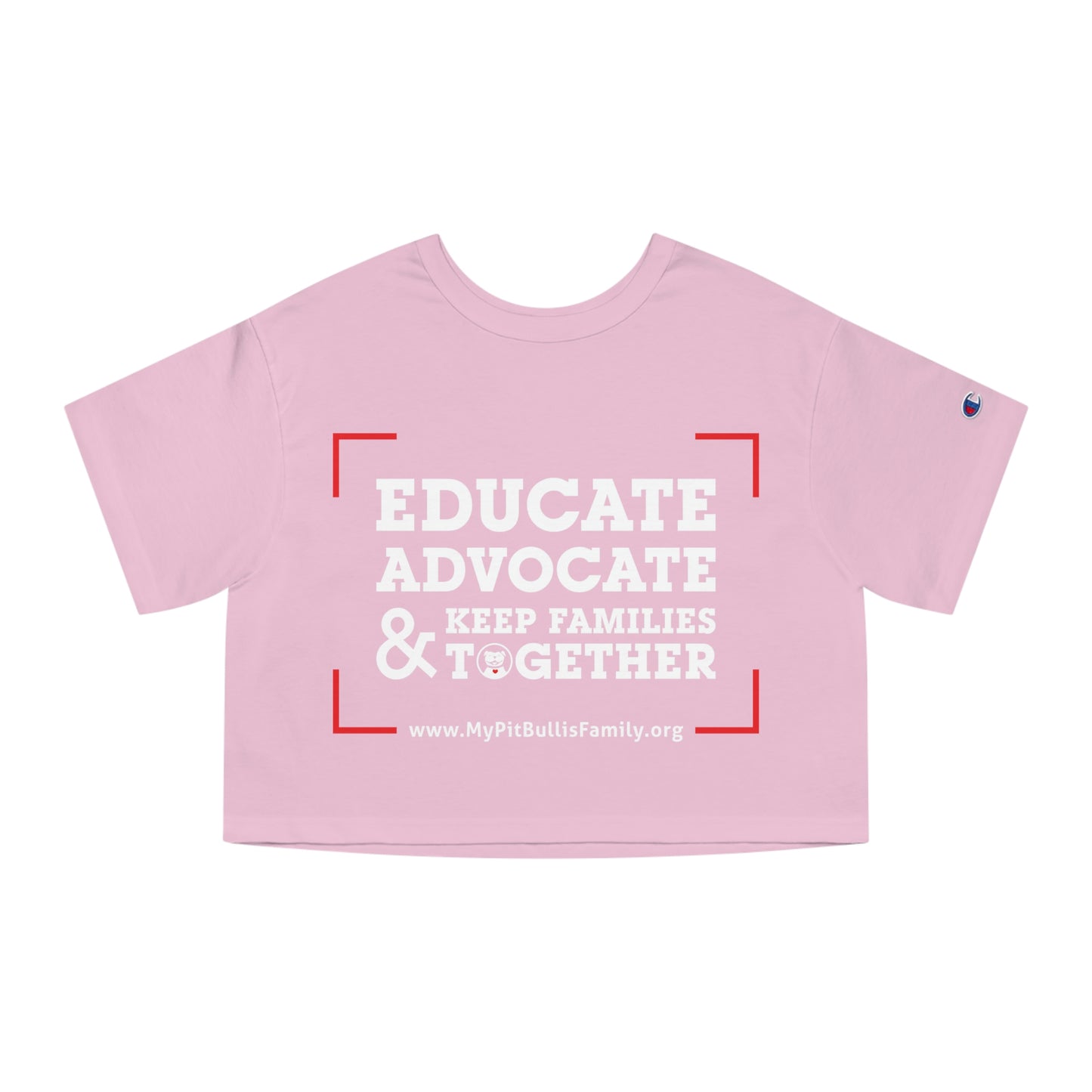 Keep Families Together Champion Women's Heritage Cropped T-Shirt