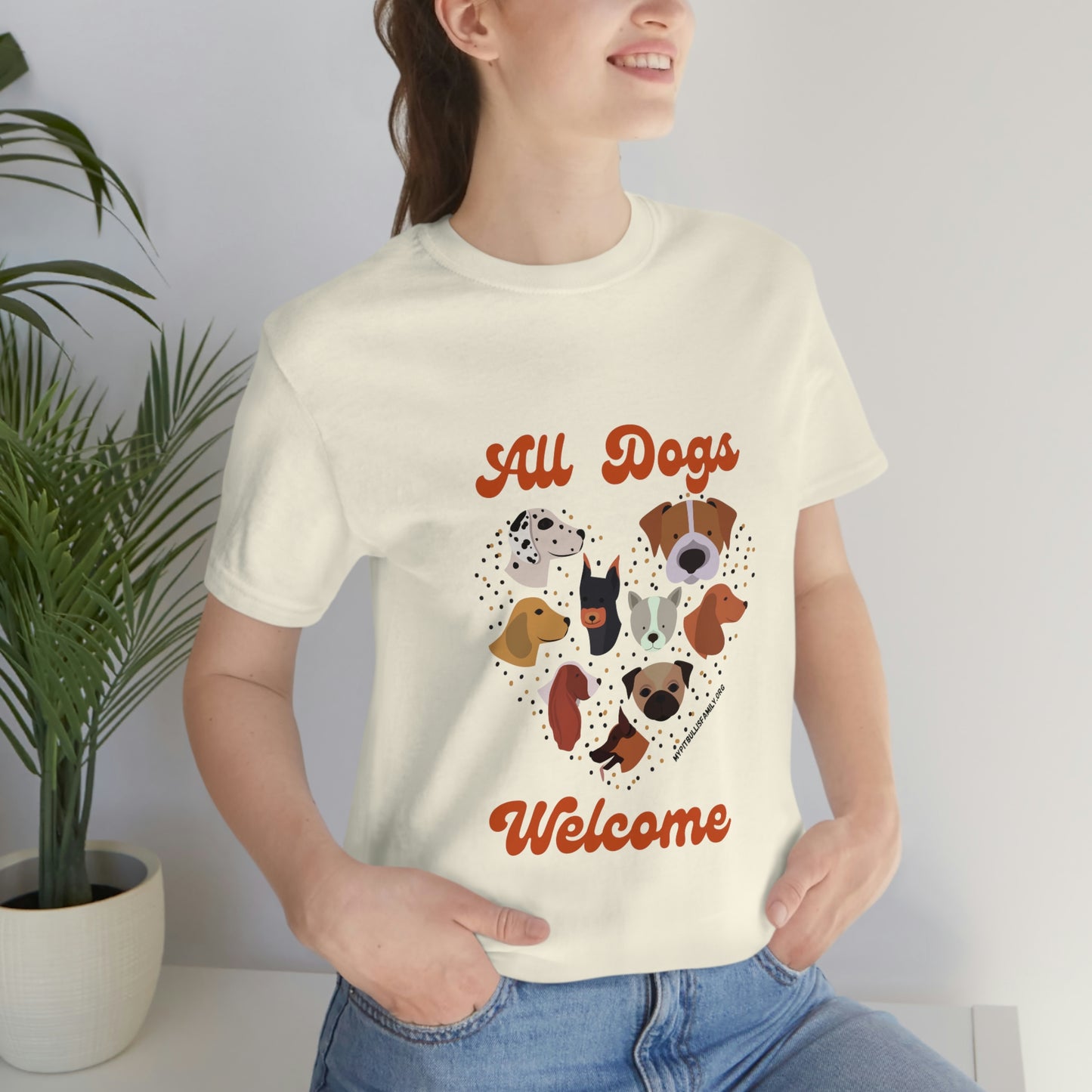 All Dogs Welcome Unisex Jersey Short Sleeve Tee