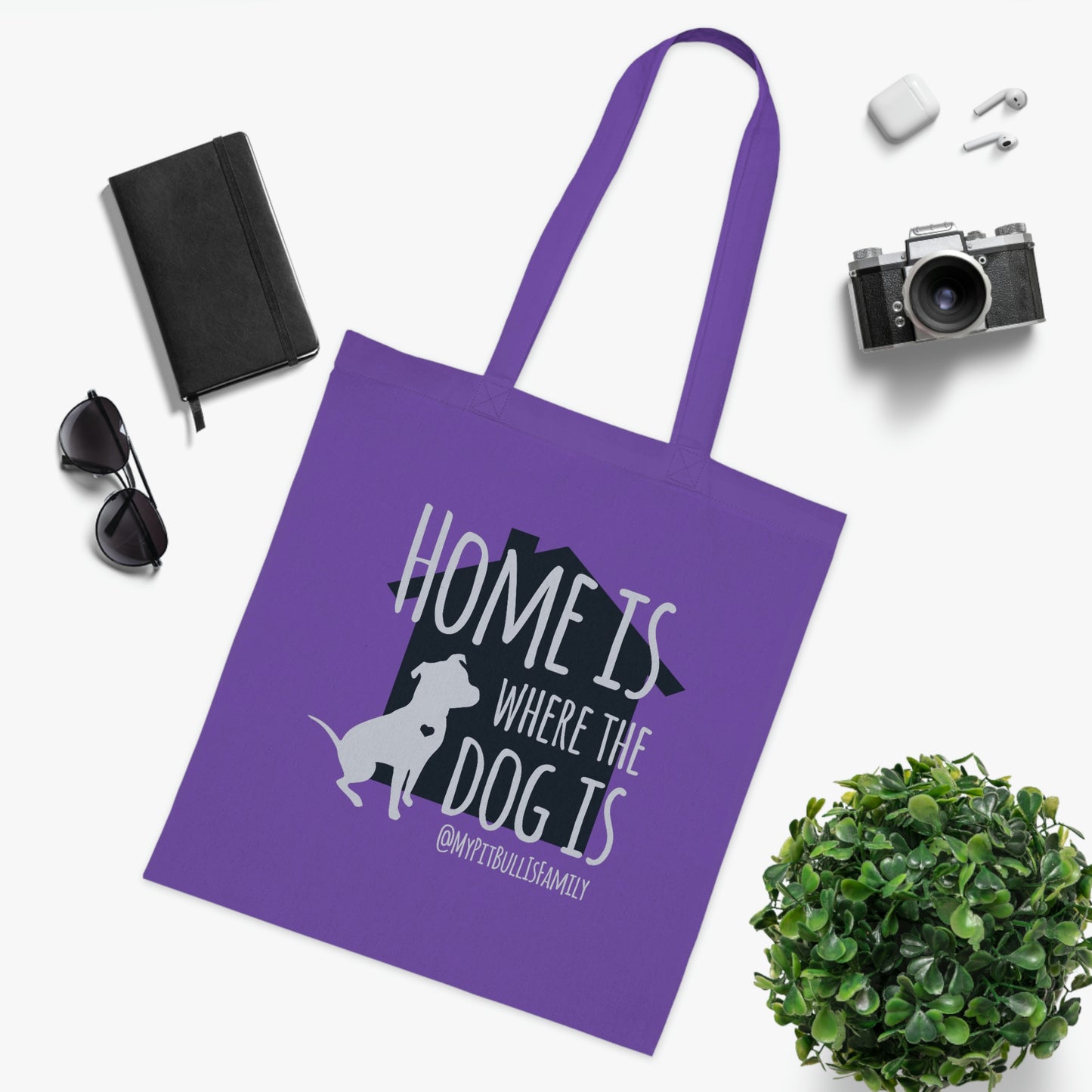 Home is Where The Dog is Cotton Tote