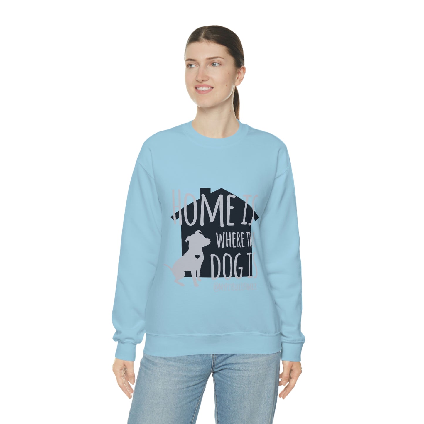 Home is Where the Dog is Unisex Heavy Blend™ Crewneck Sweatshirt