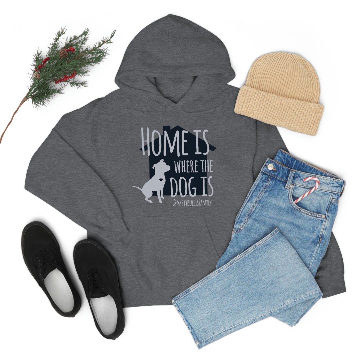 Home is Where the Dog is Unisex Heavy Blend™ Hooded Sweatshirt