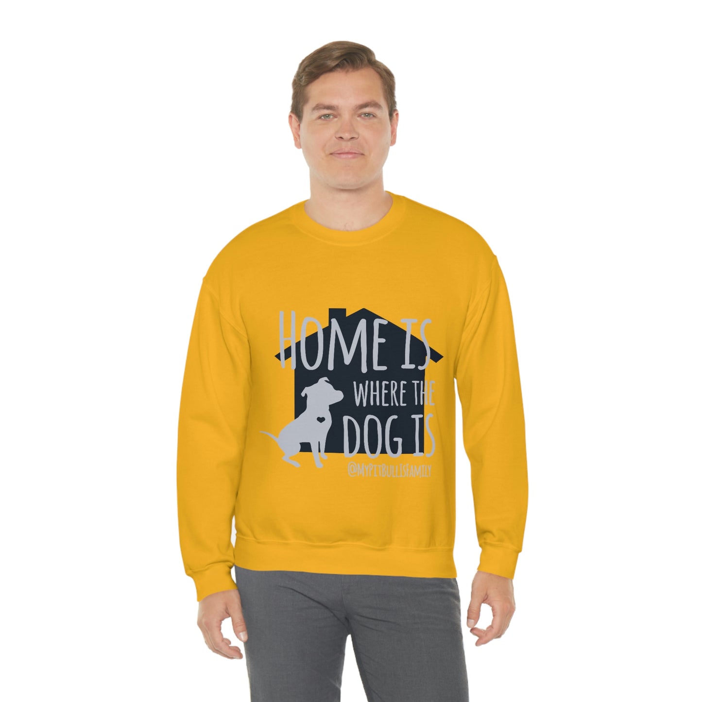 Home is Where the Dog is Unisex Heavy Blend™ Crewneck Sweatshirt