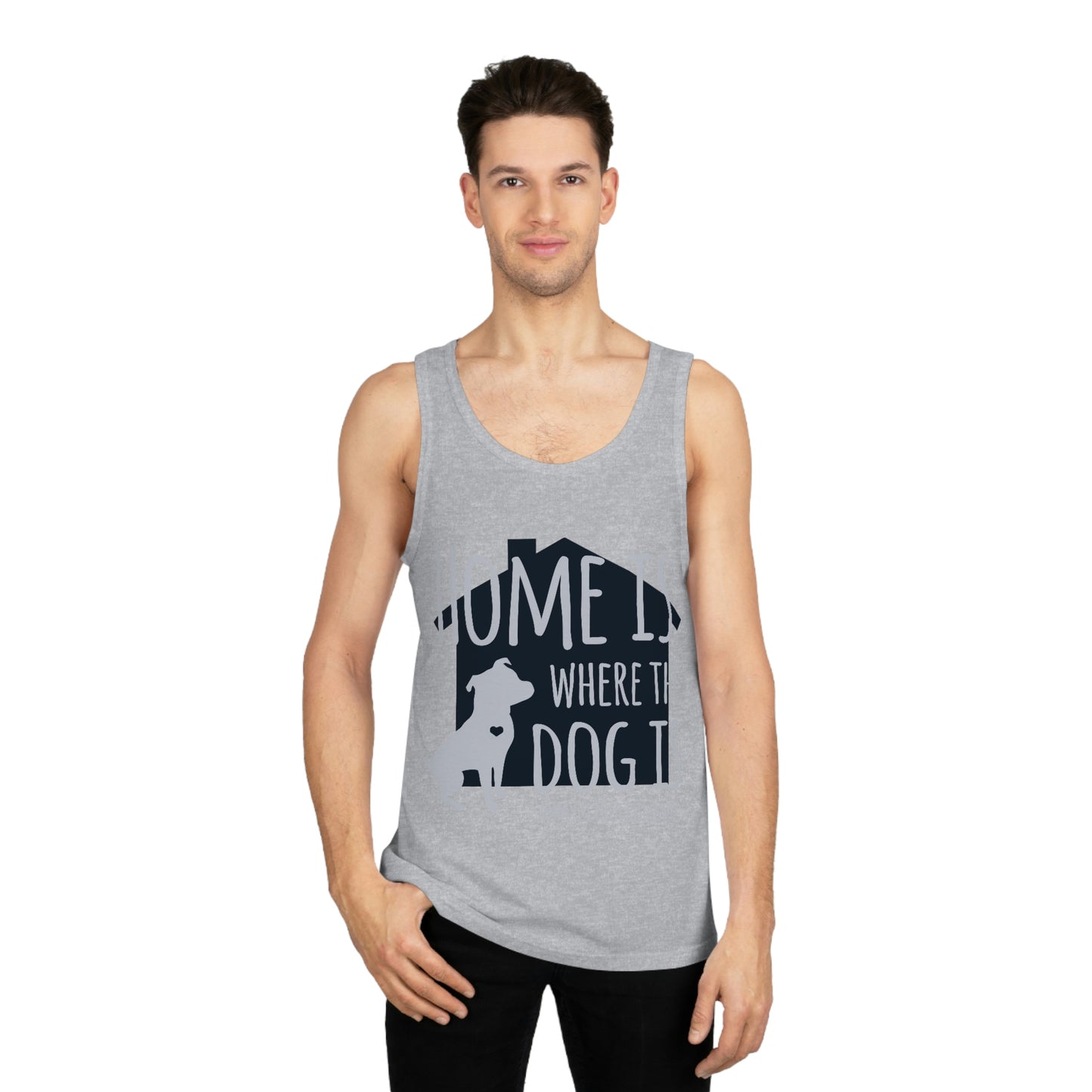 Home is Where the Dog is Unisex Softstyle™ Tank Top