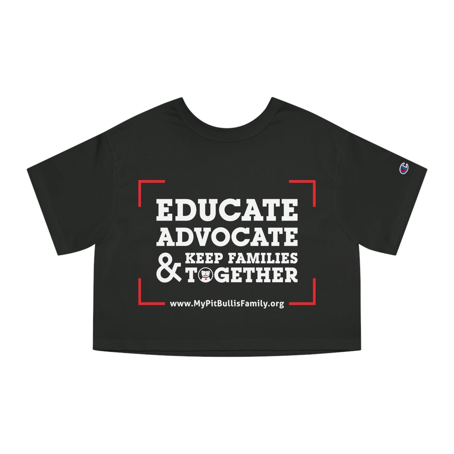 Keep Families Together Champion Women's Heritage Cropped T-Shirt