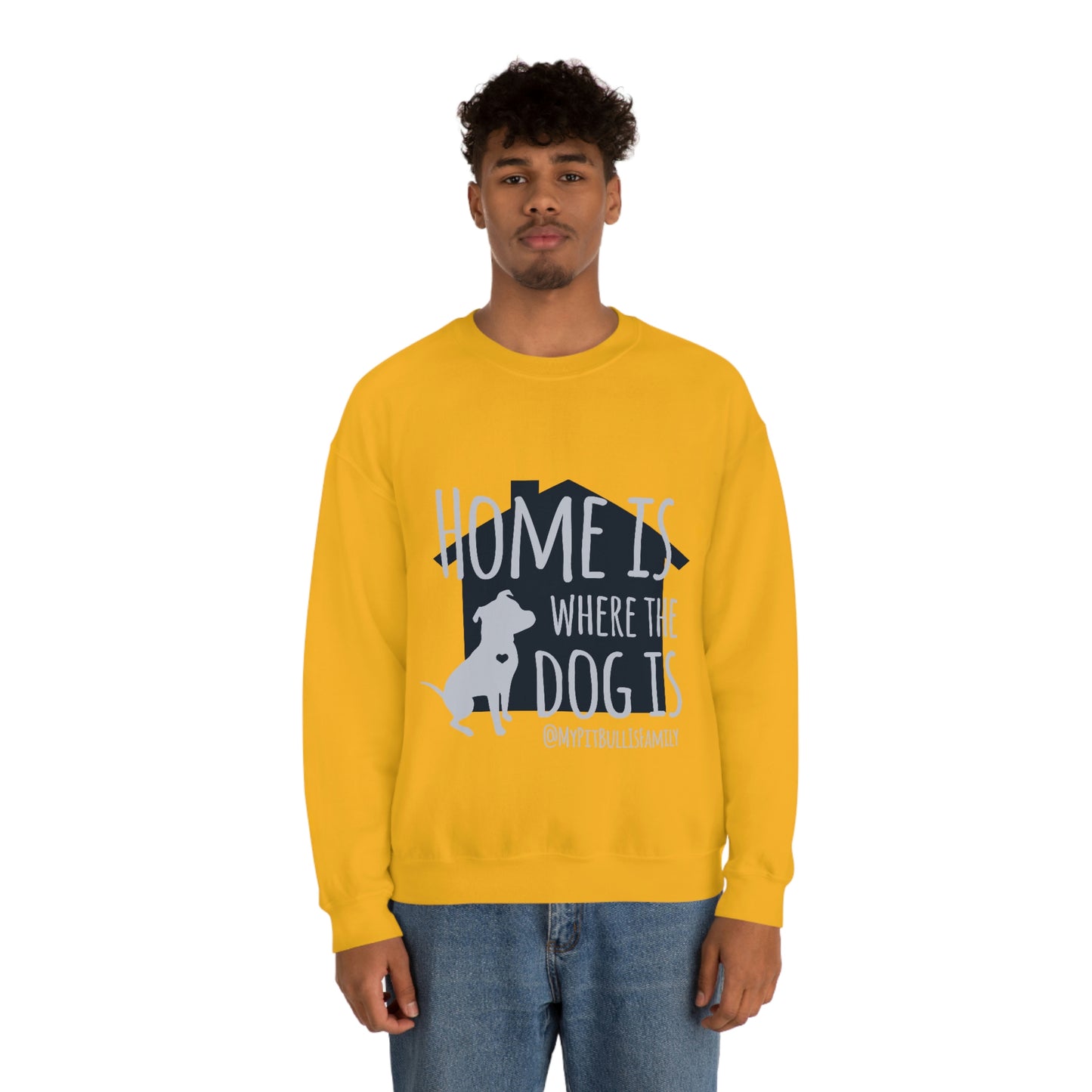 Home is Where the Dog is Unisex Heavy Blend™ Crewneck Sweatshirt