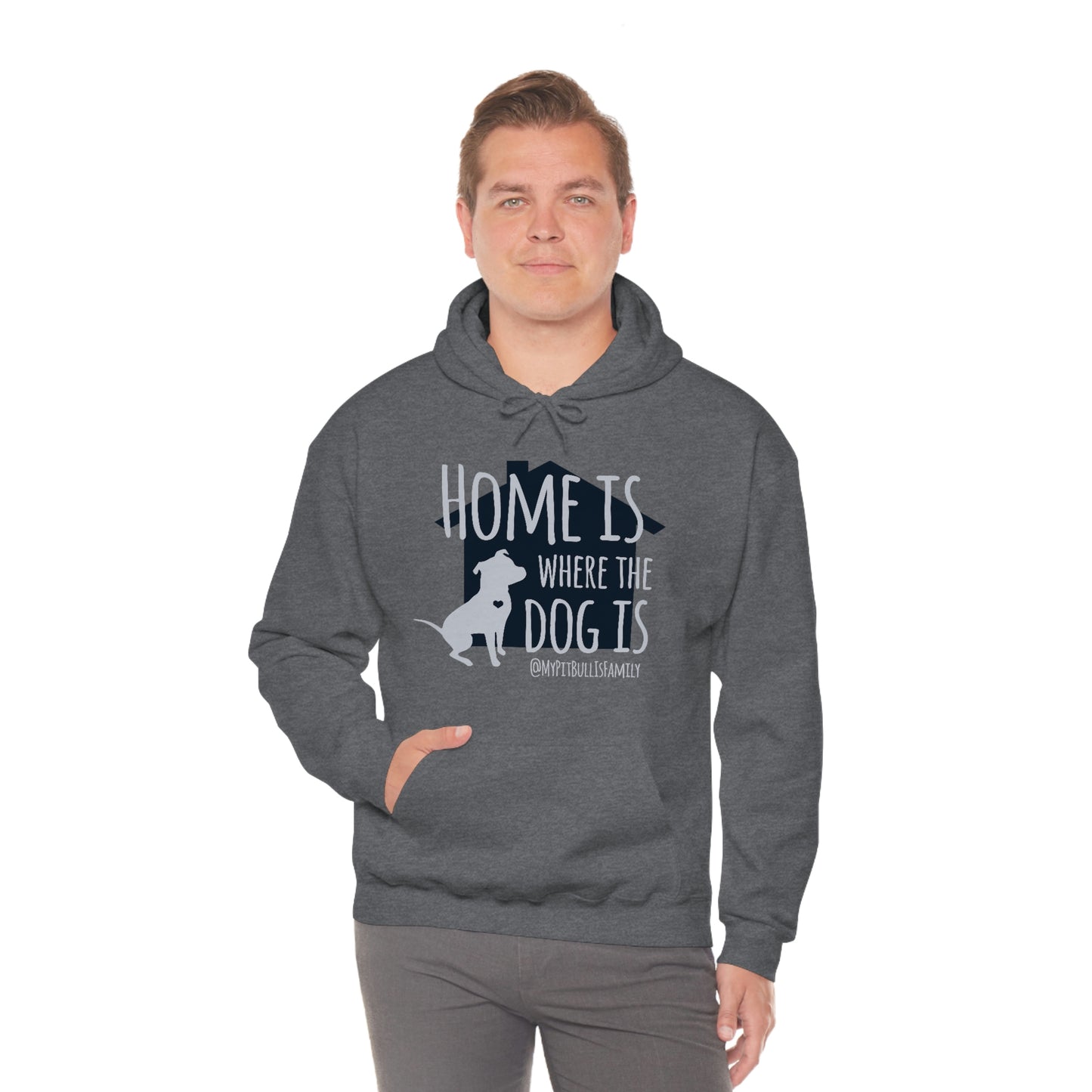 Home is Where the Dog is Unisex Heavy Blend™ Hooded Sweatshirt