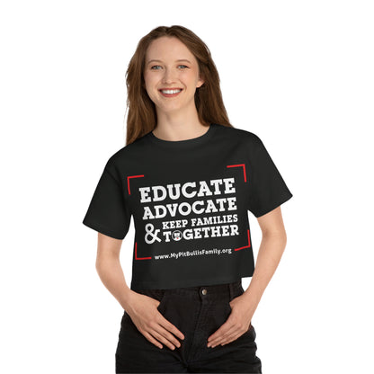 Keep Families Together Champion Women's Heritage Cropped T-Shirt